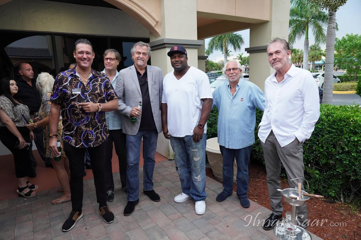 Jay Shapiro, Philanthropist J.T. Bruce, Exotic Car Maven R.J. Hunt, NFL Player and Cannabis Investor Michael Basnight, Yacht & Supercar Broker Gary Blonder, CEO Kevin McAhren       The August 2020 Event was held at Ash Bar & Restaurant in Boca Raton.  The function celebrated 11 years of Luxury Chamber events.  50 people attended and live entertainment was provided by Frank Sinatra's cousin Mr. Frankie Barbato.