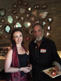 Dr. Maya Sarkisian and Yaacov Heller at LuxuryChamber.com Networking Event