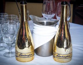 lamborghini brand gold champagne