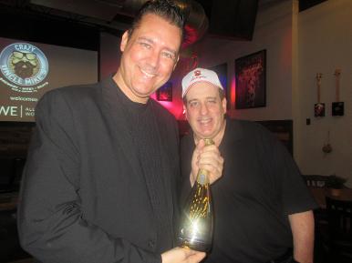 Jay Shapiro and Ron Goldberg the owner of Lamborghini Wines