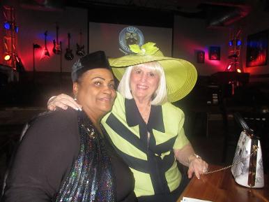 Khalilah and Char Beasley at Crazy Uncle Mike's in Boca Raton for the Lamborghini Owners Presidents Day Party 2019 with Luxury Chamber of Commerce