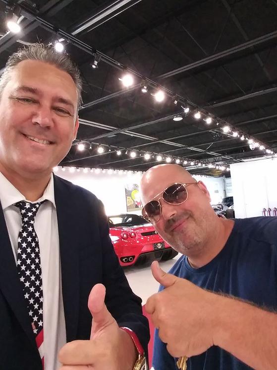 Jay Shapiro and Claude Luciani the sponsor - Pizza Rustica