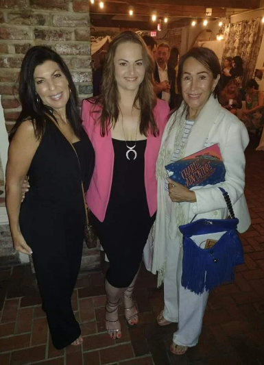 Christina Ricci with Julie King and Mara New at a Luxury Chamber of Commerce event at The Maxwell Room