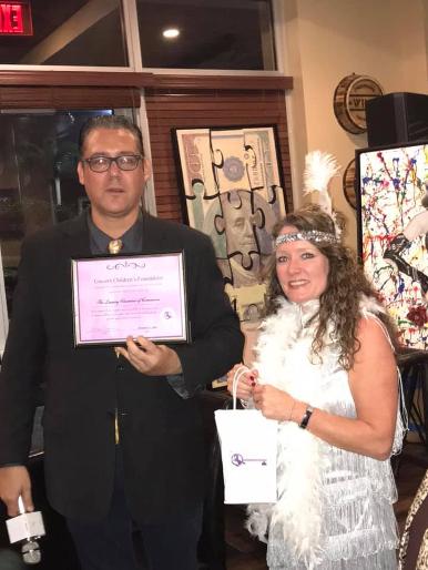 Jay Shapiro and CEO Sharon Alexander at a Luxury Chamber of Commerce and Unicorn Childrens Foundation Networking Event, Temper Grille in Boca Raton, FL