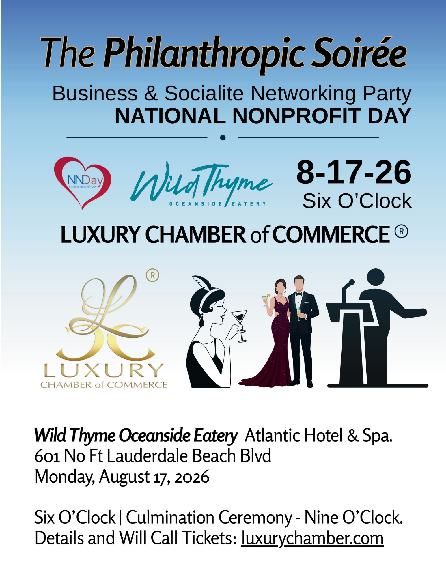 Wild Times Philanthropic Soiree - Fort Lauderdale, FL August 2026