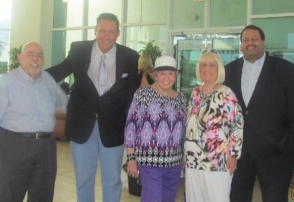 Barry Epstein, Jay Shapiro, Marleen Forkas, Charlotte Beasley, and Michael Barnett the Chair of the Palm Beach Republican Party