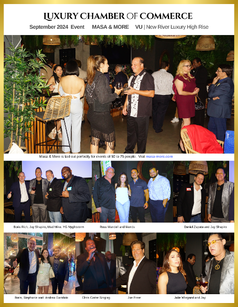 Luxury Chamber event photos at Masa and More in Fort Lauderdale