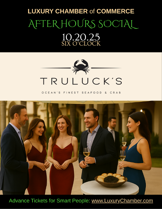 October 2025 Fort Lauderdale Luxury Chamber of Commerce Event - Truluck's on the Beach After Hourse Social Mixer - Things to do in Florida