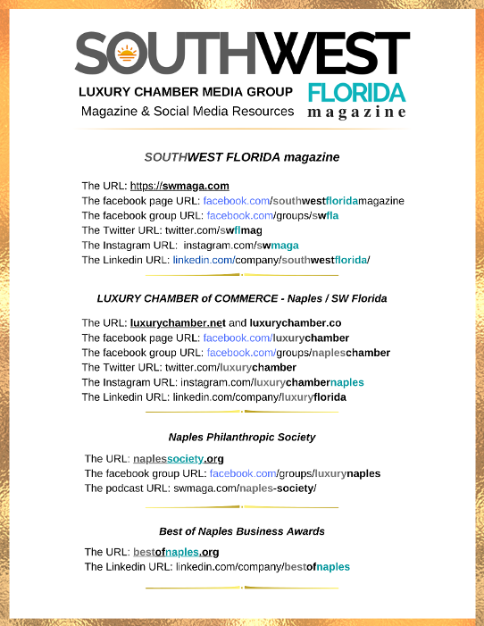 LCMG - Southwest Florida Media Group pages and  social media resources for Naples and Fort Myers