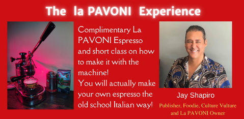Italian Espress Machine Class at International Limoncello Festival in Fort Lauderdale, Foodie Jay Shapiro
