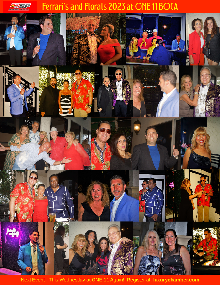 Ferraris and Florals post event photos with news members Michael Kessel, Hilal Borque and Attorney Mike Long