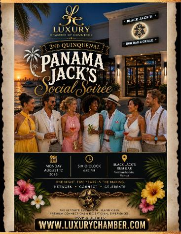 2nd Quintenal Panama Jack's Social Soiree at Black Jack's Rum Bar - Fort Lauderdale, Florida in the Flagler Arts Village