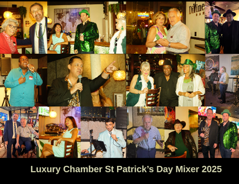 Luxury Chamber of Commerce mixer with local notables in Florida