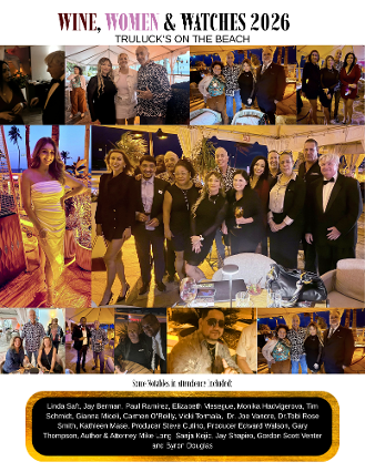 Linda Saft, Jay Berman, Paul Ramirez, Elizabeth Mesegue, Monika Hadvigerova, Tim Schmidt, Gianna Miceli, Carmen O’Reilly, Vicki Tormala, Dr. Joe Vanore, Dr.Tobi Rose Smith, Kathleen Mase, Producer Steve Cutino, Producer Edward Walson, Gary Thompson, Author & Attorney Mike Long, Sanja Kojic, Jay Shapiro, Gordon Scott Venter and Byron Douglas